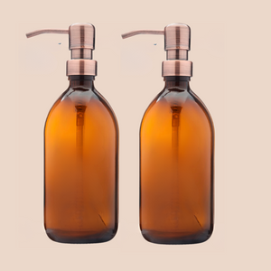 2 x 500ml British-made Glass Bottle